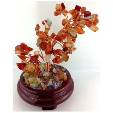 Gemstone Tree Large - Carnelian