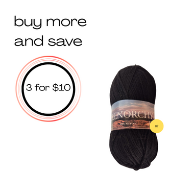 Glenorchy 100% NZ Wool 07 Black