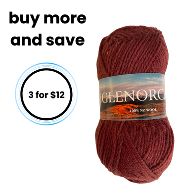 Glenorchy 100% NZ Wool 25 Hot Chocolate