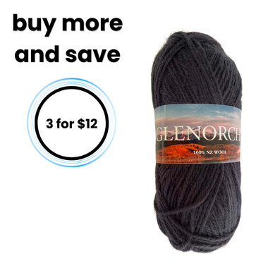 Glenorchy 100% NZ Wool 28 Charcoal