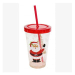 Glitter Cup with Straw 550mL