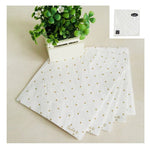 Gold Dotty Serviettes 20pk