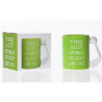 Golf Mug Takes A Lot Of Balls
