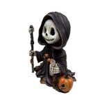 Grim Reaper with Pumpkin Autumn