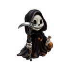 Grim Reaper with Pumpkin Autumn