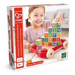 Hape - Pull Along Cart with Stacking Blocks