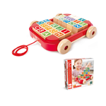 Hape - Pull Along Cart with Stacking Blocks
