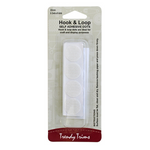 Hook and Loop Dots 8 Sets White