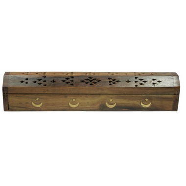 Incense Burner Box Moon Star 12 Inch