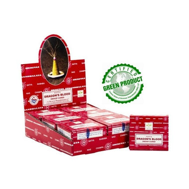 Incense Cones - Satya Dhoop Cones - Dragons Blood Red