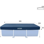 Intex Rectangle Debris Pool Cover 3 x 2m