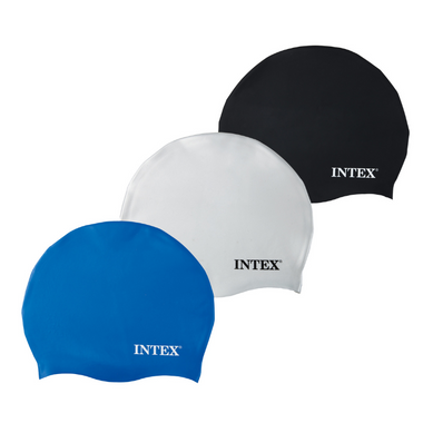 Intex Silicone Swim Caps - 8yrs+