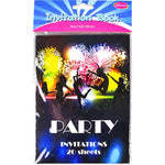 Invitation Pad - Party Bright 20pk