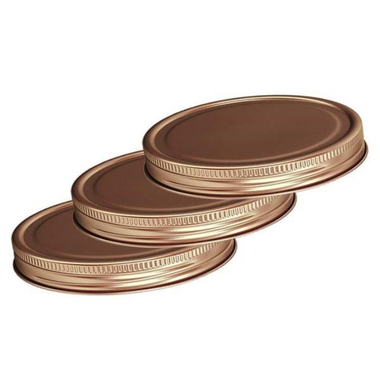 Jar Lids 9cm 3pk - Copper