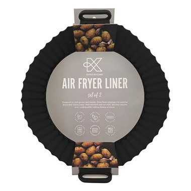 Kates- Silicone Round Air Fryer Liner 2pk