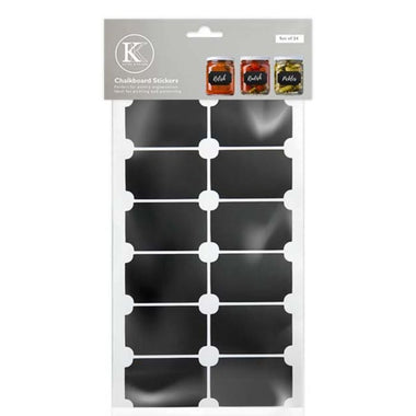 Kates Chalkboard Jar Labels 24pc