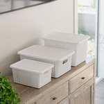 Knit Lidded Basket 5L