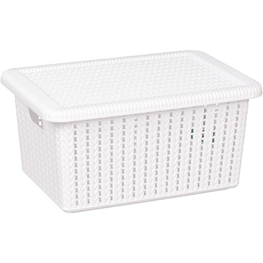 Knit Lidded Basket 5L