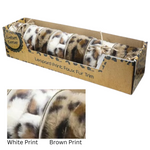 Leopard Print Faux Fur Trim Asst Size