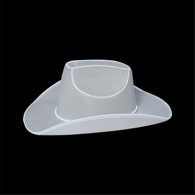 Light Up Cowgirl Hat - White