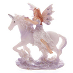 Lilac Glitter Flower Fairy & Unicorn World Figures