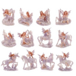 Lilac Glitter Flower Fairy & Unicorn World Figures