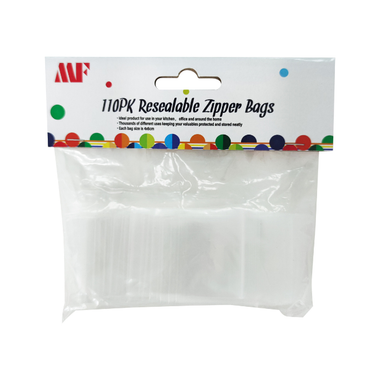 MF Resealable Zipper Bags 4 x 6cm - 110pk