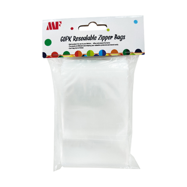 MF Resealable Zipper Bags 7 x 10cm - 60pk