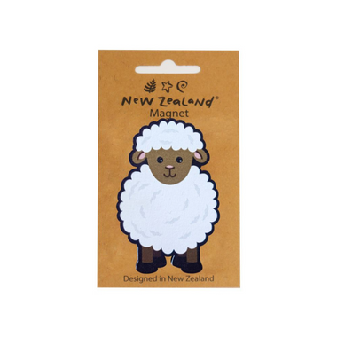 Magnet Wooden NZ Sheep 73mm