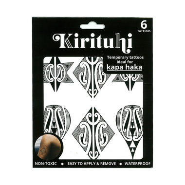 Maori Badge Temp Tattoos 6 pc