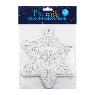 Matariki Colour-In Star Set 25cm 36pc