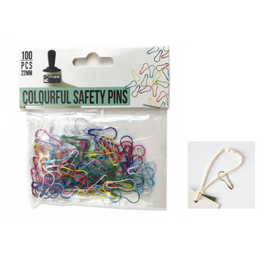 Max Brand Colourful Safety Pins