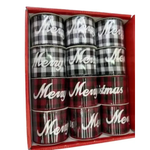 Merry Christmas Checkered Ribbon 6.3cm x 3y