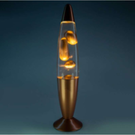 Metallic Gold Magma Motion Lamp