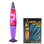 Metallic Peace Motion Lamp - Purple & Pink