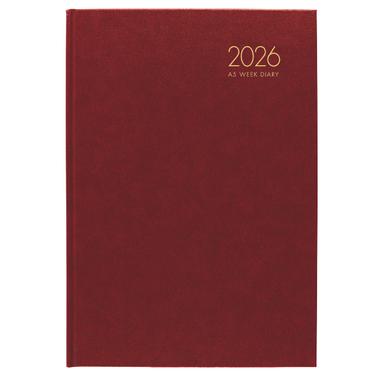 Milford Red A5 2 Day to Page Diary
