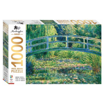 Mindbogglers- Gold 1000pc Bridge Over A Pond Of Water Lilies By Monet