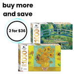 Mindbogglers Gold 1000pc Van Gogh Sunflowers