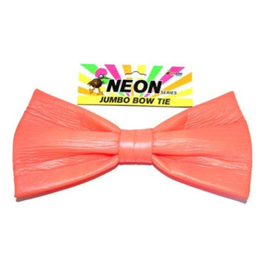 Neon Jumbo Bow Tie - Orange