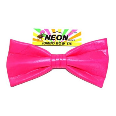 Neon Jumbo Bow Tie - Pink