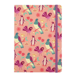 Notebook Peach with Birds