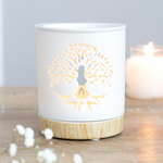 Oil Burner - White Tree Of Life