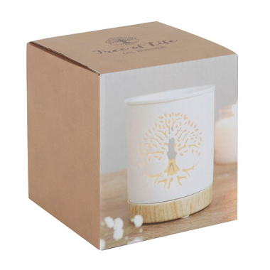 Oil Burner - White Tree Of Life