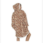 Oversized Hoodie Blanket - Leopard