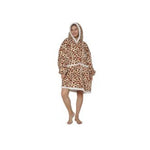 Oversized Hoodie Blanket - Leopard