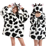 Oversized Hoodie Blanket Kids - Cow