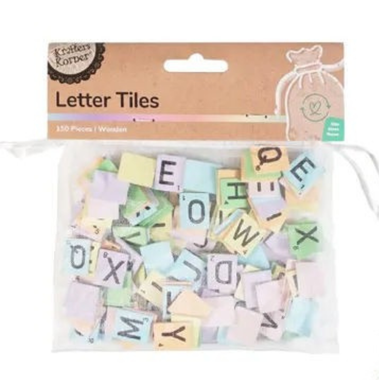 Pastel Letter Tiles 150pk