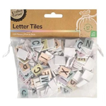 Pastel Letter Tiles Adhesive 150pk