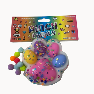 Paw Squishy with Pompoms