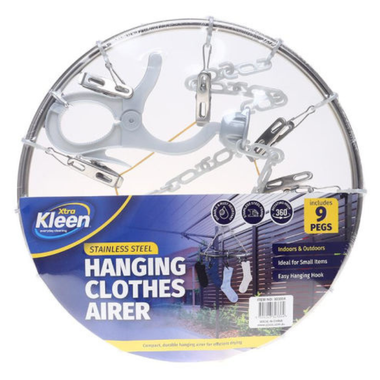 Peg Hanging Airer Stainless Steel